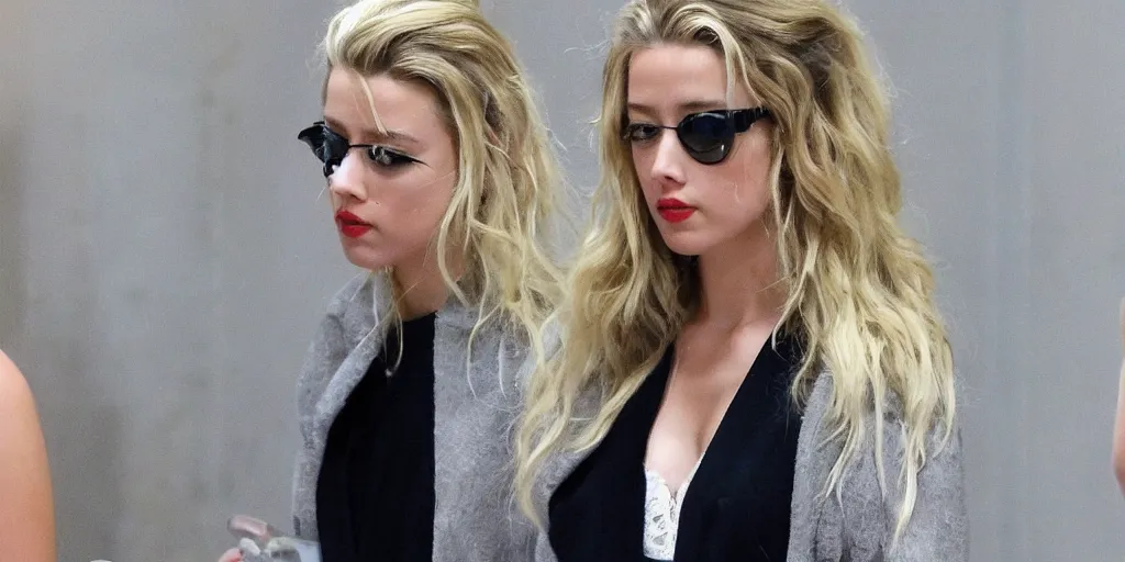 Image similar to amber heard losing a trial