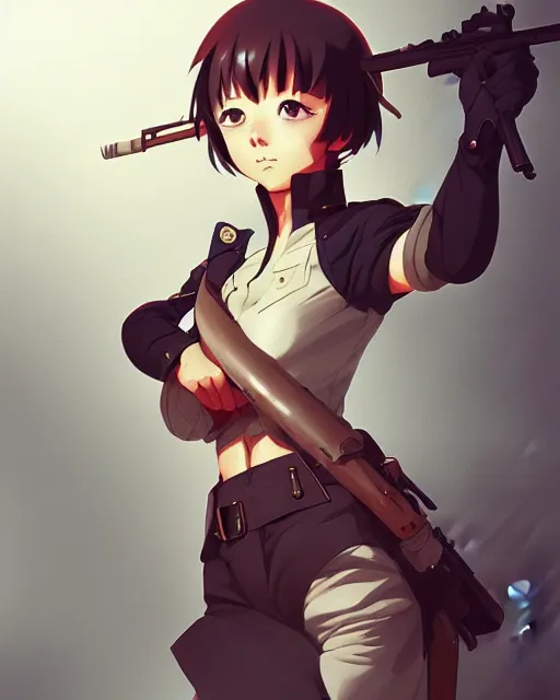 Image similar to ukranian soldier, shinkai makoto studio ghibli studio key hideaki anno sakimichan stanley artgerm lau rossdraws james jean marc simonetti elegant highly detailed digital painting artstation pixiv