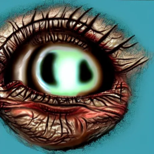 Image similar to melting eyeball phorealistic