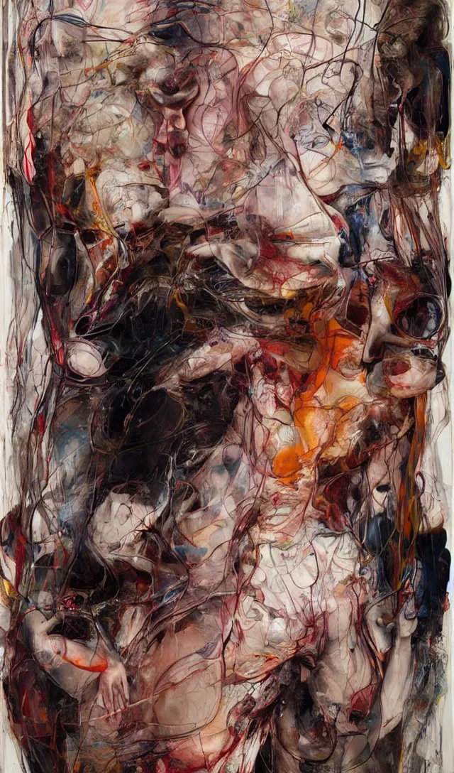 Image similar to it is only with the heart that one can see rightly ; what is essential is invisible to the eye. sorrow and fear, full body by jenny saville, scifi, neo - gothic, intricate, rich deep colors. part by james jean, part by adrian ghenie and gerhard richter.