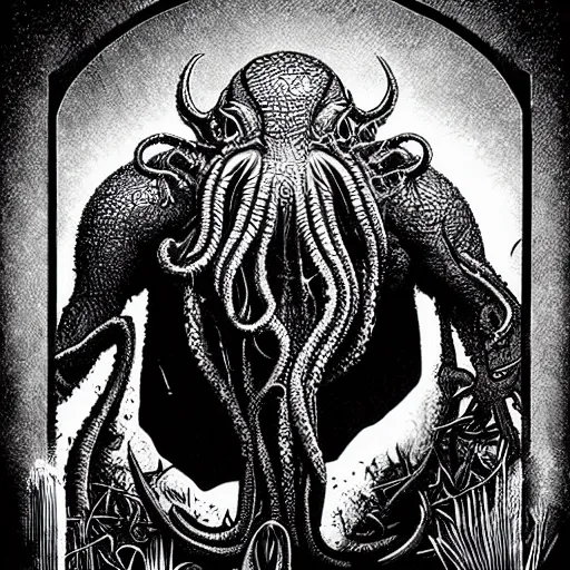Prompt: Cthulhu by Dan Hillier