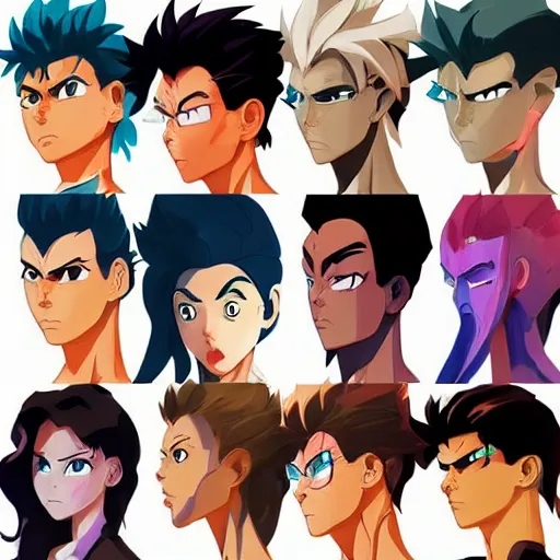 Image similar to face icon stylized minimalist yu yu hakusho, loftis, cory behance hd by jesper ejsing, by rhads, makoto shinkai and lois van baarle, ilya kuvshinov, rossdraws global illumination