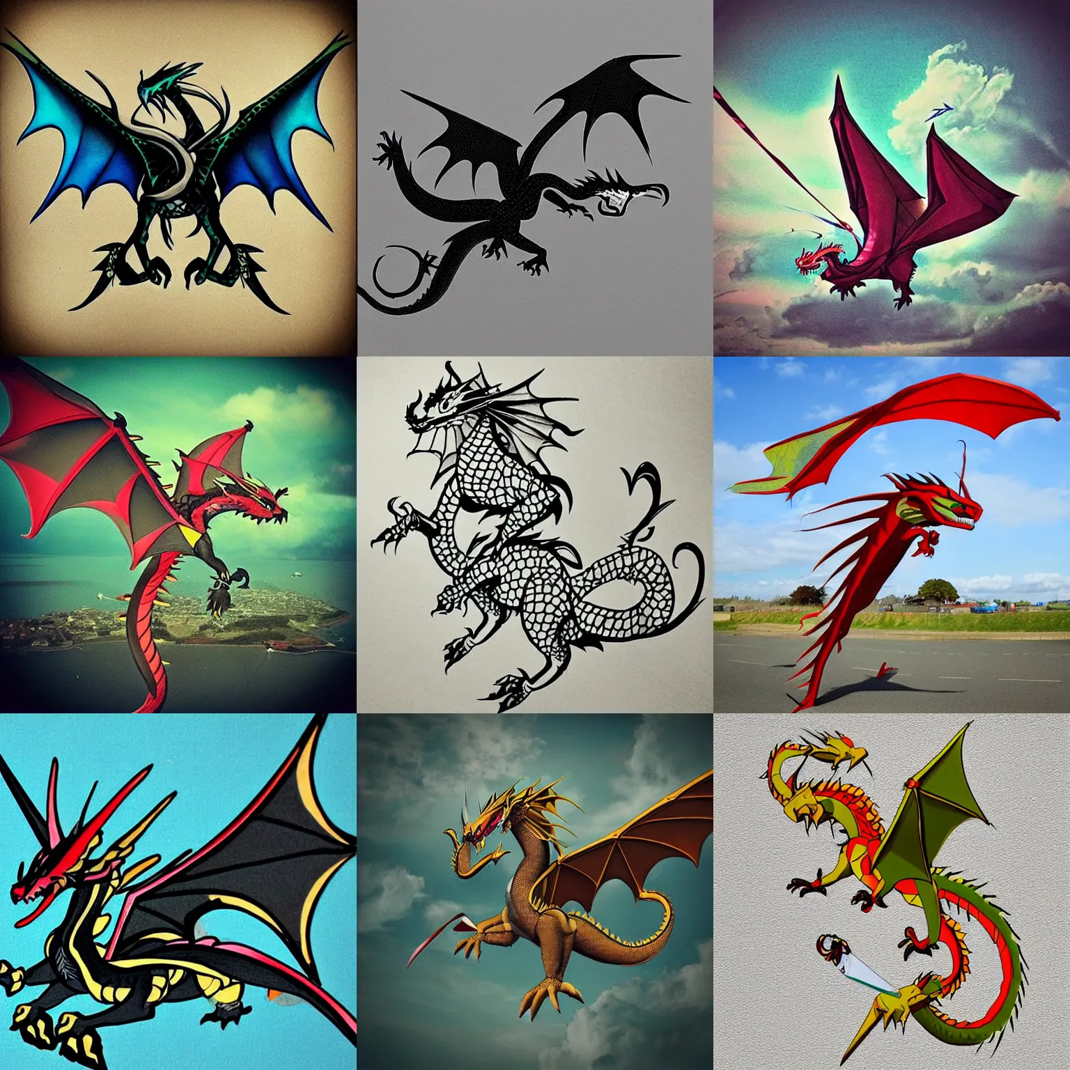 Prompt: “kite dragon”