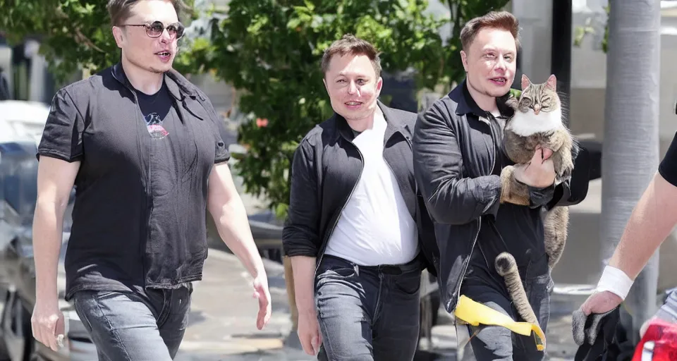 Prompt: elon musk with cat ears