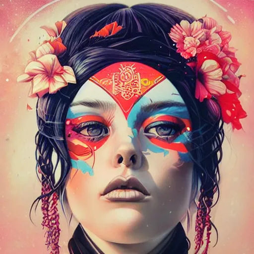 Image similar to Tristan Eaton Stanley Artgerm and Tom Bagshaw,