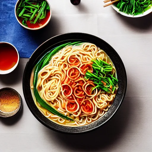 Prompt: photo of delcious ramen, recipe, high detail, beautiful lighting,