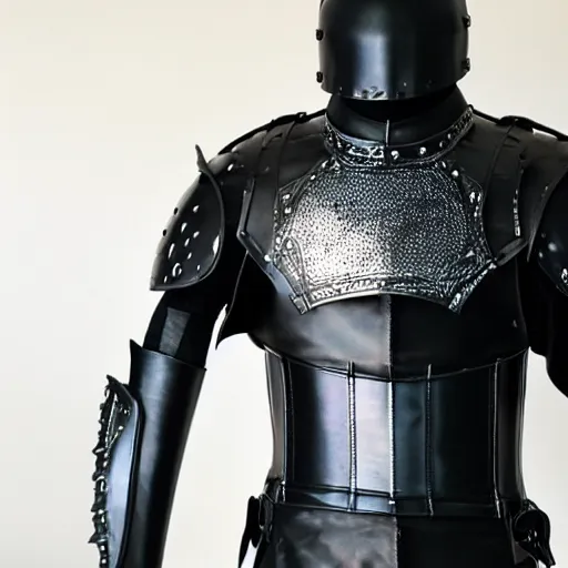 Image similar to black metallic duit of armour