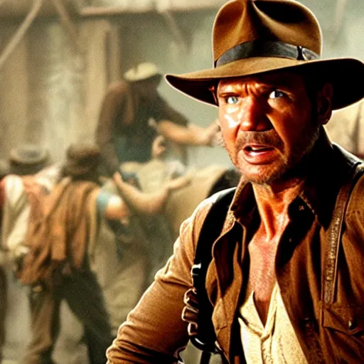 Image similar to still frames from new indiana jones movie