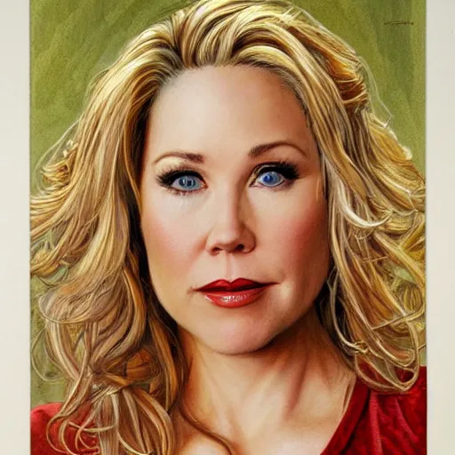 Image similar to Christina Applegate, by Mark Brooks, by Donato Giancola