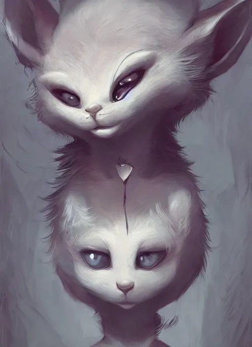 Image similar to a beautiful portrait of a cute anthropomorphic humanoid fursona. big eyes. character design by cory loftis fenghua zhong ryohei hase isma