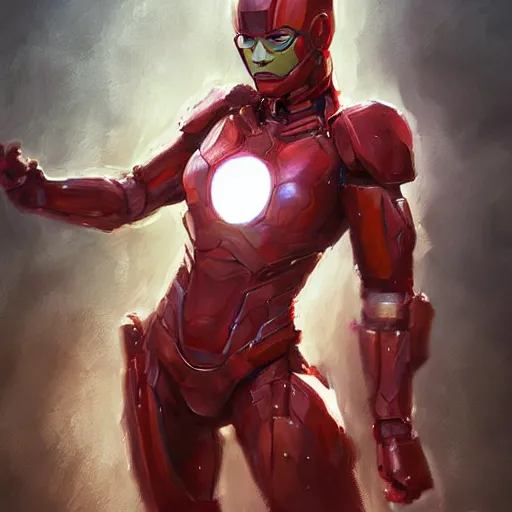 Prompt: beautiful ironwoman by WLOP