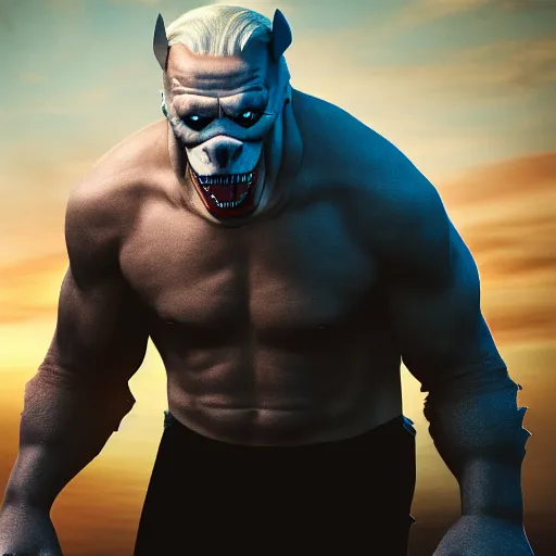 Image similar to portrait of joe biden cosplay as king shark, ultra detailed, 8 k resolution