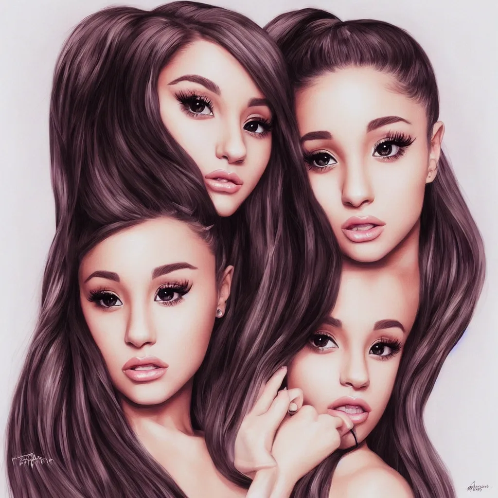 Prompt: Beautiful portrait of Ariana Grande, by artgerm