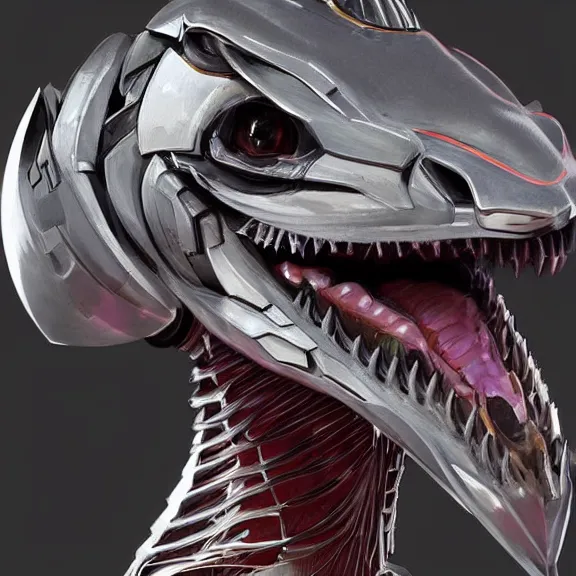 Prompt: close up mawshot of a perfect elegant beautiful stunning anthropomorphic hot robot mecha female dragon, with sleek silver metal armor, glowing OLED visor, looking the camera, eating camera pov, open dragon maw being highly detailed and living, pov camera looking into the maw, food pov, micro pov, prey pov, vore, dragon vore, digital art, pov furry art, anthro art, furry, warframe art, high quality, 8k 3D realistic, dragon mawshot art, maw art, macro art, micro art, dragon art, Furaffinity, Deviantart, Eka's Portal, G6