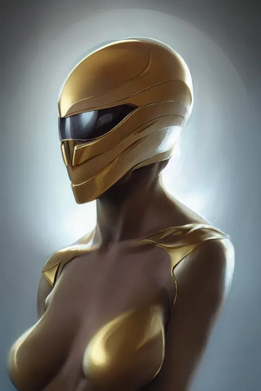 Prompt: bodysuit and zynoid helm, reflections, focus, detailed, realistic eyes, symmetric body features proportions, golden ratio face, intricate facial skin details, award winning, trending in cgsociety artstation deviant art, octane render, by boris Vallejo