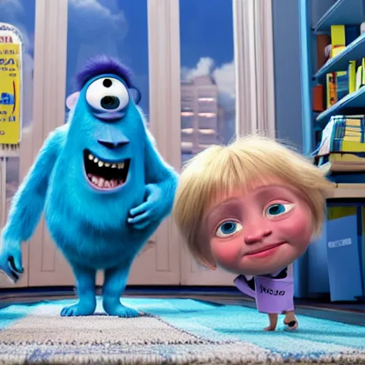 Prompt: boris johnson in monsters inc, 4 k image