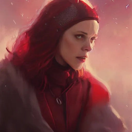Prompt: rachel mcadams as scarlet witch, oil painting, Tooth Wu, Greg Rutkowski, RPG portrait, dynamic lighting, fantasy art, High contrast, depth of field
