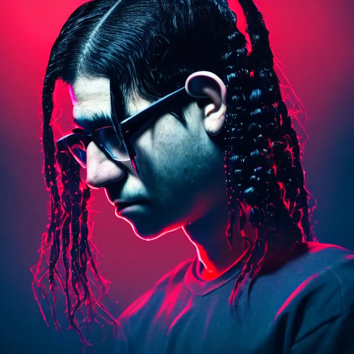 Image similar to skrillex finally releasing his album, masterpiece, trending on artstation, cinematic composition, beautiful lighting, sharp, details, hyper - detailed, hd, hdr, 4 k, 8 k