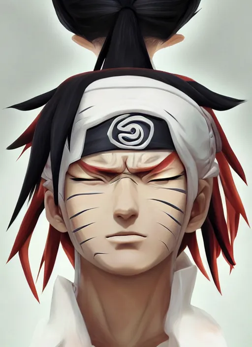 Image similar to a professional digital painting of Naruto Sage Mode, beautiful bone structure, symmetrical facial features, intricate, elegant, digital painting, concept art, smooth matte, sharp detail, focused, illustration, hdr, art style by Ruan Jia and Mandy Jurgens and Ian Spriggs and William-Adolphe Bouguerea