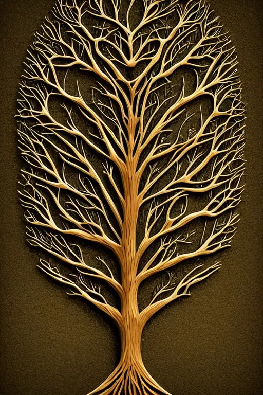 Image similar to a tree, intricate, elegant, highly detailed, smooth, sharp focus, artstation