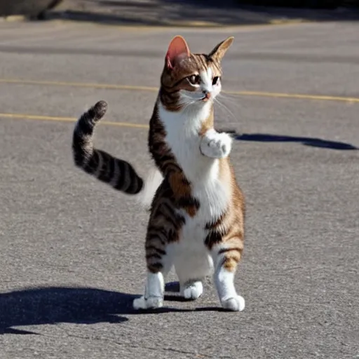 Prompt: a cat dancing