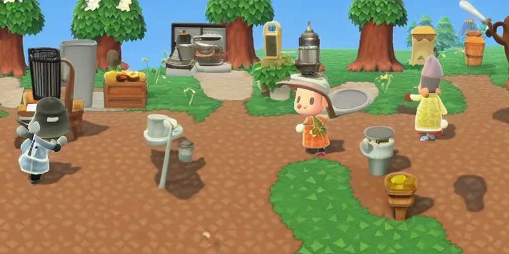 Image similar to the pope in animal crossing new leaf videogame, nintendo ds