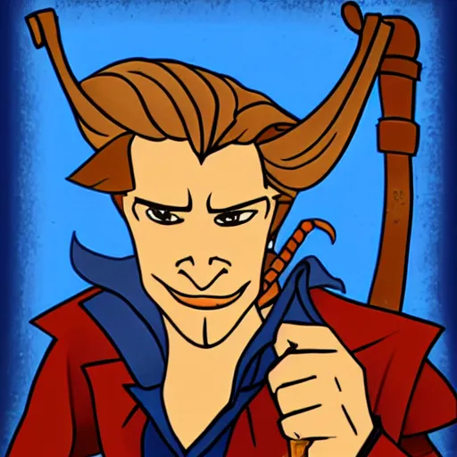 Prompt: guybrush threepwood mighty pirate as a data pirate