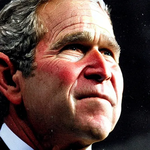 Prompt: george w bush in hell