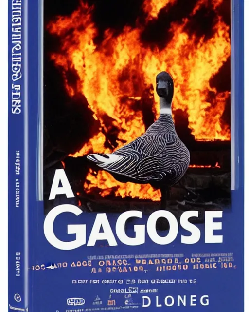 Prompt: 'A Goose Set my House on Fire' blu-ray DVD case still sealed in box, ebay listing