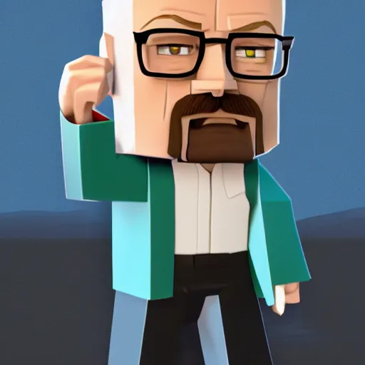 Image similar to walter white in roblox by greg rutkowski