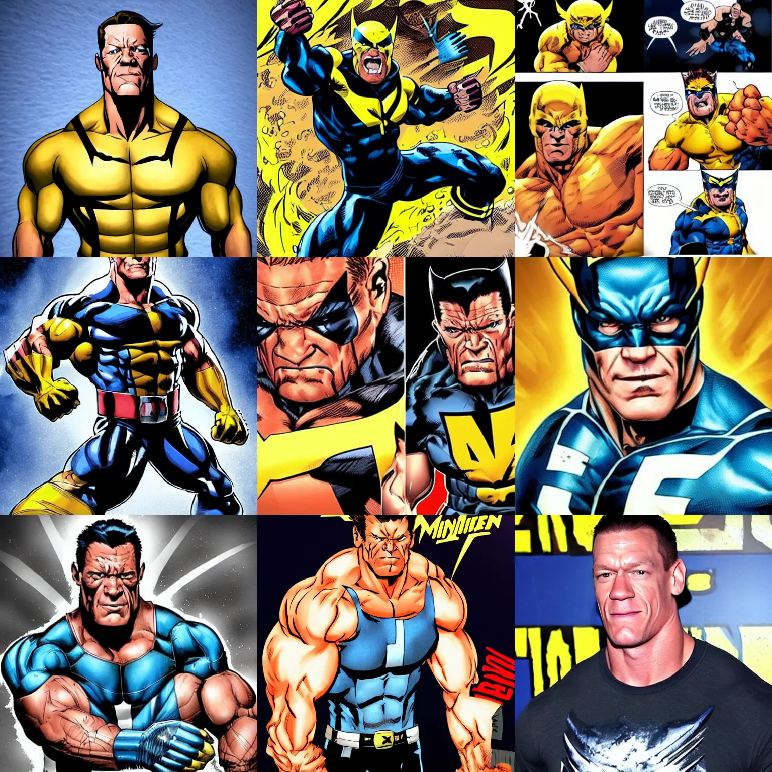 Prompt: John cena as wolverine from the x men
