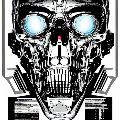 Prompt: x - ray of the terminator