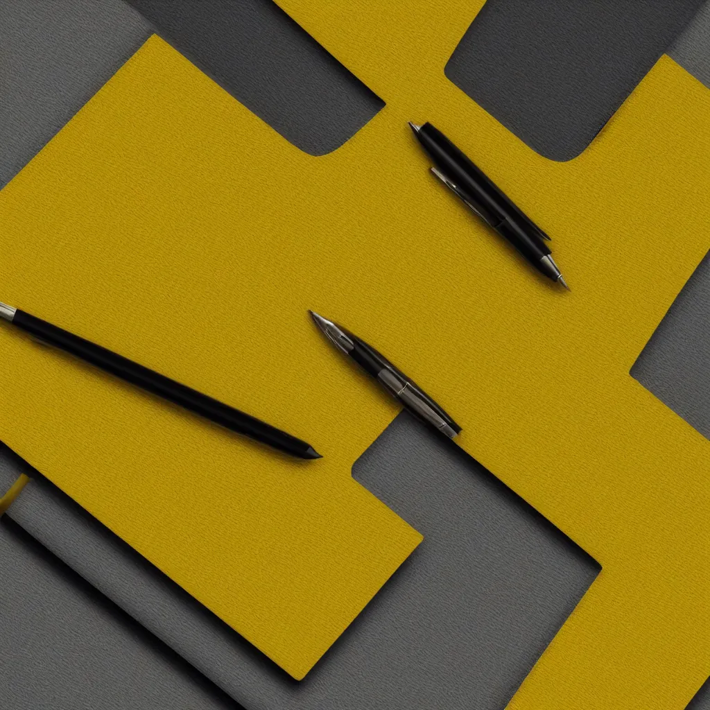 Prompt: close - up of notebook on yellow background, 8 k, high detail, photorealistic, proper shading