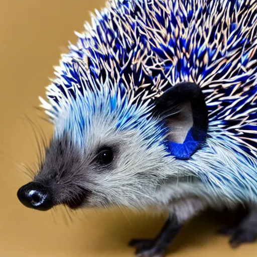Image similar to photo of a real blue hedgehog