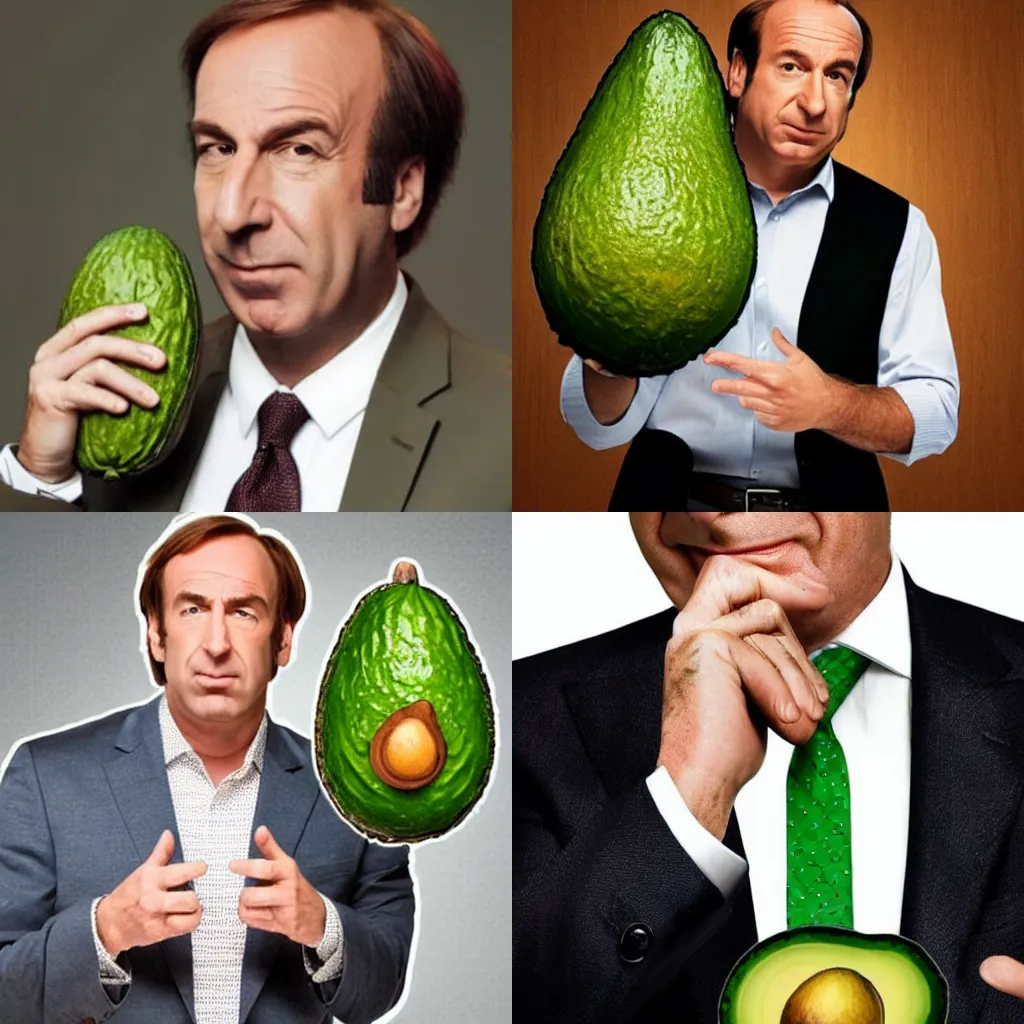 Prompt: saul goodman but is an avocado