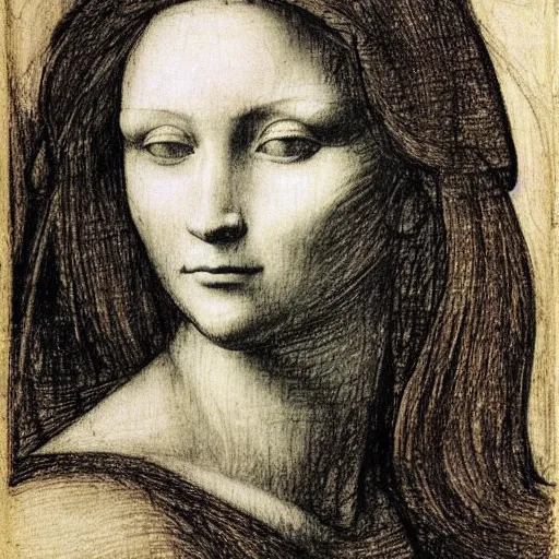 Image similar to of leonardo davinci drawing a beautiful girl from today 2 0 2 2 lots of loose sketches