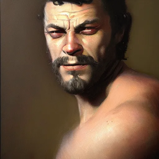 Prompt: ultra realistic portrait painting of victor saltzpyre, art by frank frazetta, 4 k, ultra realistic, highly detailed, epic lighting