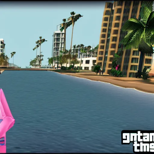 Image similar to gta vice city screenshot