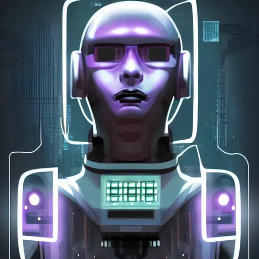 Image similar to Cyberpunk Robot Mugshot