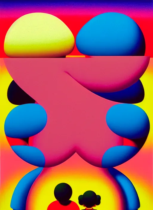 Image similar to love by shusei nagaoka, kaws, david rudnick, airbrush on canvas, pastell colours, cell shaded, 8 k