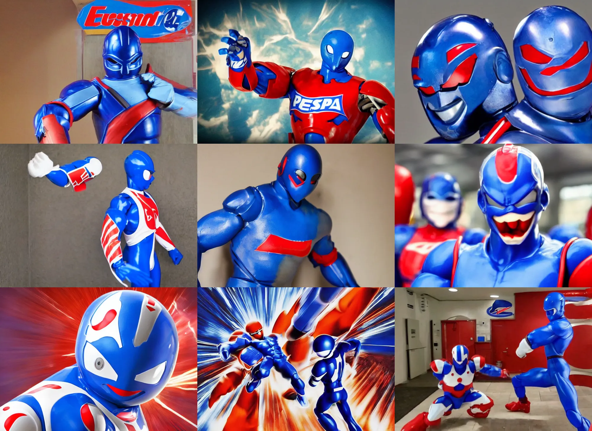 Prompt: photo still of pepsiman!!!!!!!!!!!!!