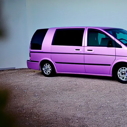 Image similar to purple tornado white minivan