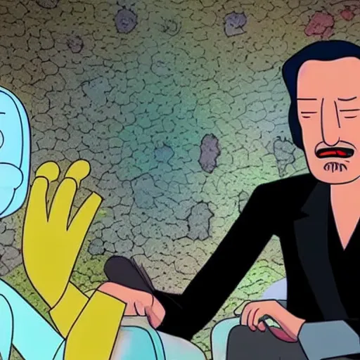 Image similar to Keanu reeves In Rick and Morty 4K detailed super realistic