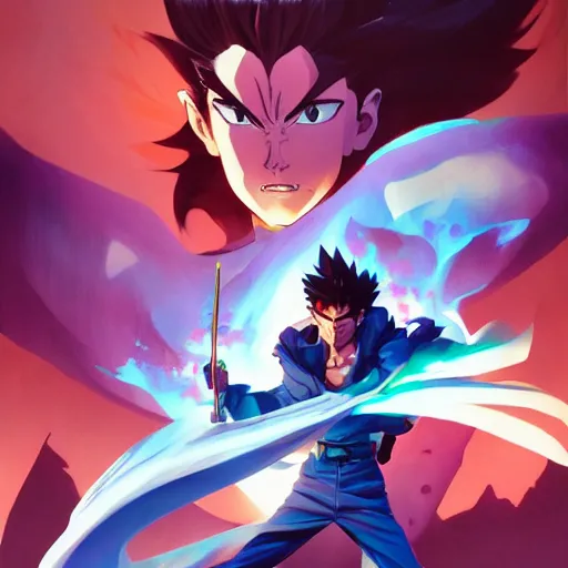 Image similar to hero world yu yu hakusho, behance hd by jesper ejsing, by rhads, makoto shinkai and lois van baarle, ilya kuvshinov, rossdraws global illumination