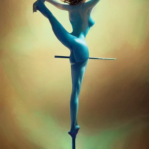 Prompt: A beautiful pole-dancing fairie, cinematic lighting, soft bokeh, fantasy, modern, colourful, highly detailed, digital painting, artstation, deviantart, concept art, sharp focus, illustration, by Edward Hopper and Rene Magritte