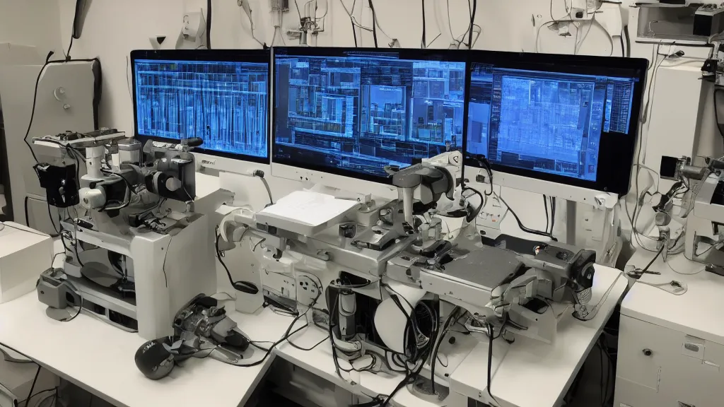 Prompt: scanning electron microscope unattainable asymmetry synthesizer