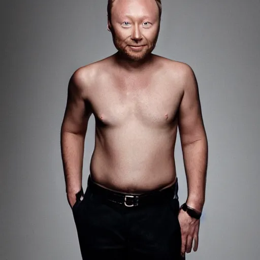 Image similar to Limmy as a fashion model