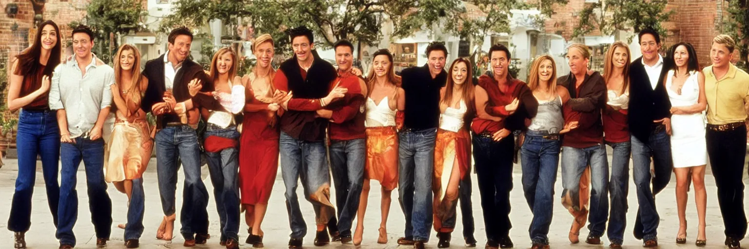 Prompt: the cast of friends