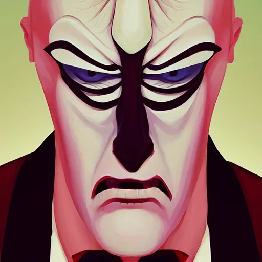 Image similar to face icon stylized minimalist beetlejuice, loftis, cory behance hd by jesper ejsing, by rhads, makoto shinkai and lois van baarle, ilya kuvshinov, rossdraws global illumination