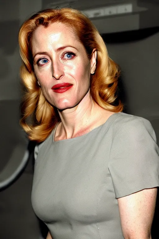 Image similar to gillian anderson as a xenomorph